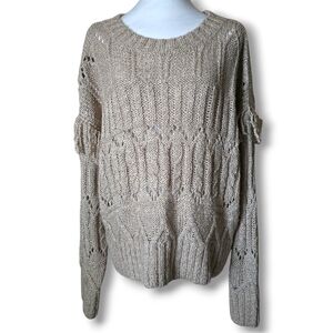 NWT Old Navy Textured Fringe Pullover Sweater - Size Large